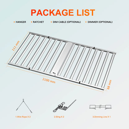 1600W Full Spectrum Dimmable LED Grow Light (FOLDABLE)