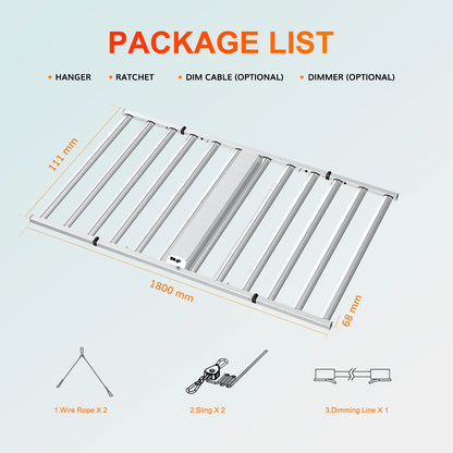 1200W Full Spectrum Dimmable LED Grow Light (FOLDABLE)