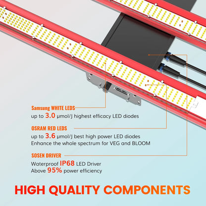 720W Dimmable LED Grow Light (DEMOUNTABLE)