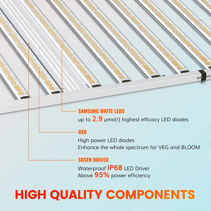 1600W Full Spectrum Dimmable LED Grow Light (FOLDABLE)