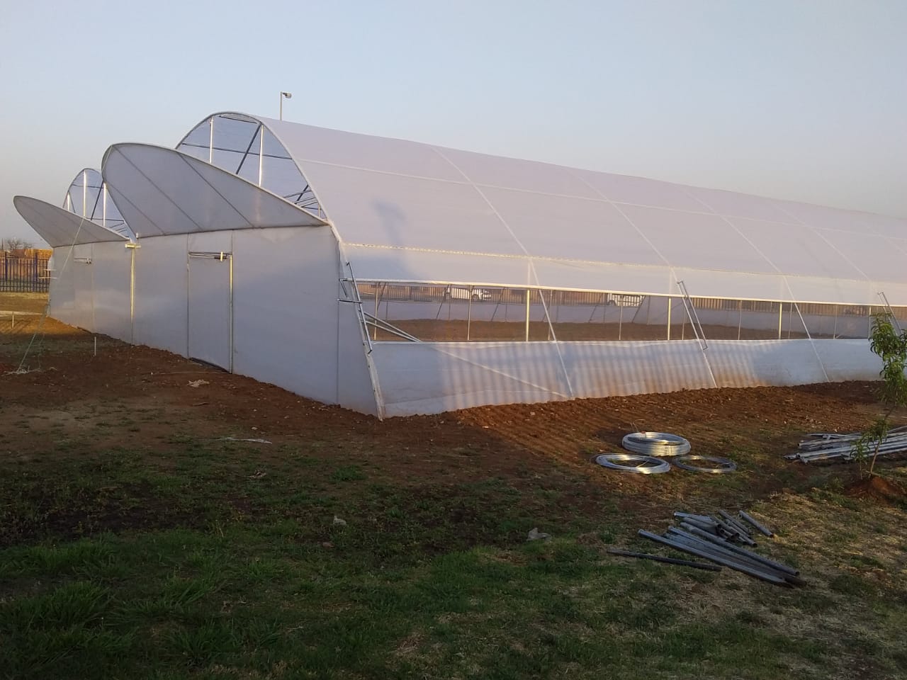 Commercial Greenhouse Tunnel With Roll-Up sides